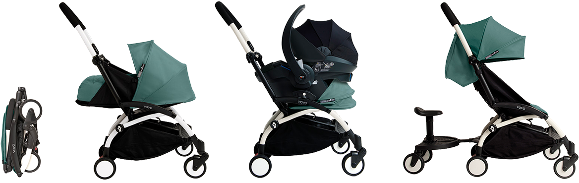 Versatile Baby Stroller Transformation PNG