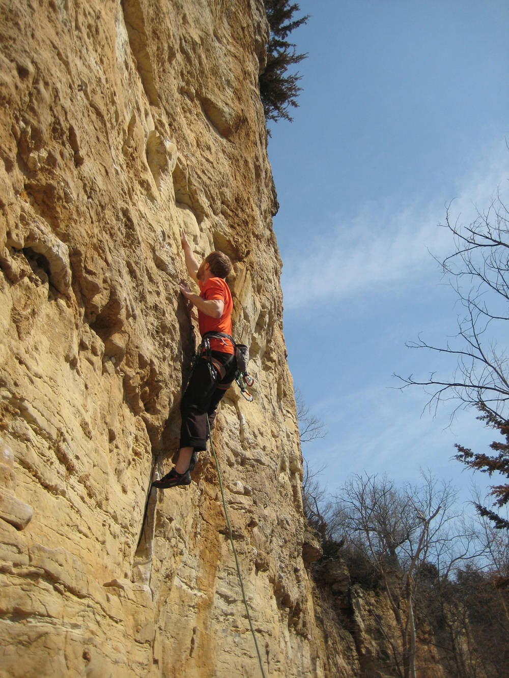 Vertical Ascend Sport Climbing Wallpaper