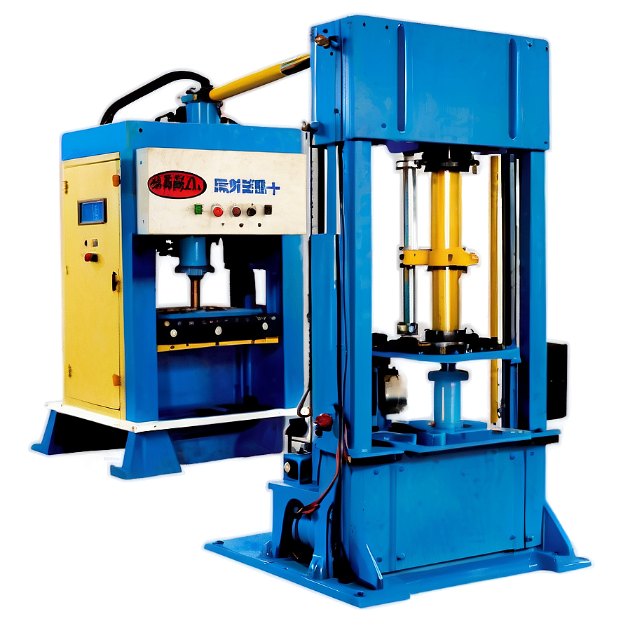 Vertical Hydraulic Press Machine Png 06242024 PNG