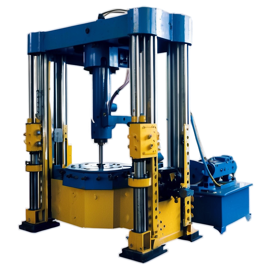 Vertical Hydraulic Press Machine Png 06242024 PNG