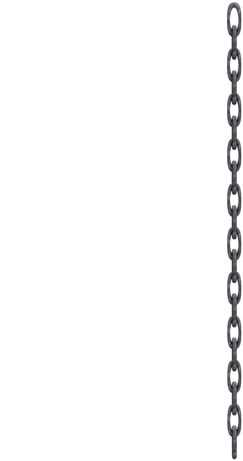 Vertical Metal Chainon Blue Background PNG