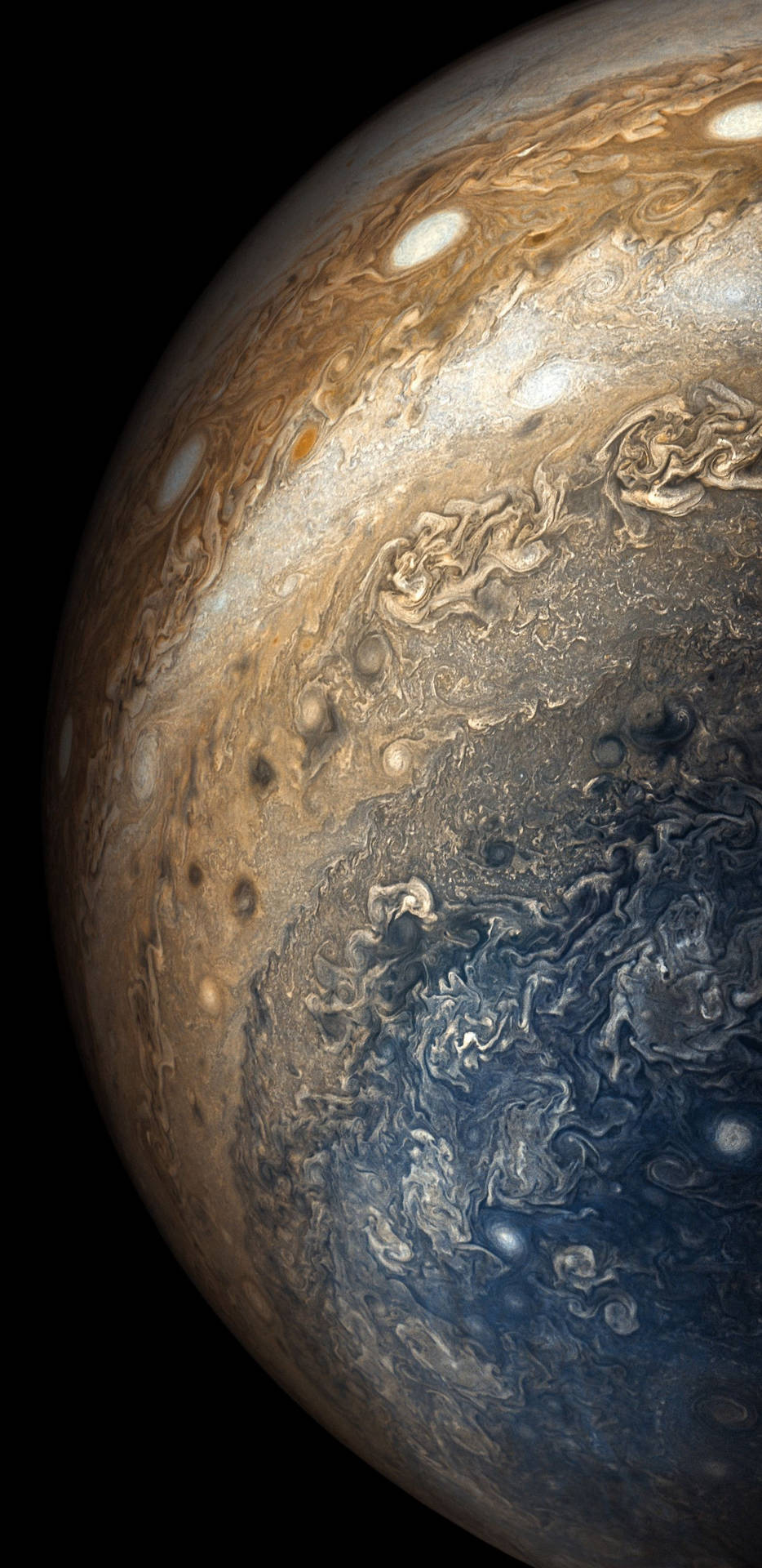 Vertical Phone Image Of Jupiter Wallpaper