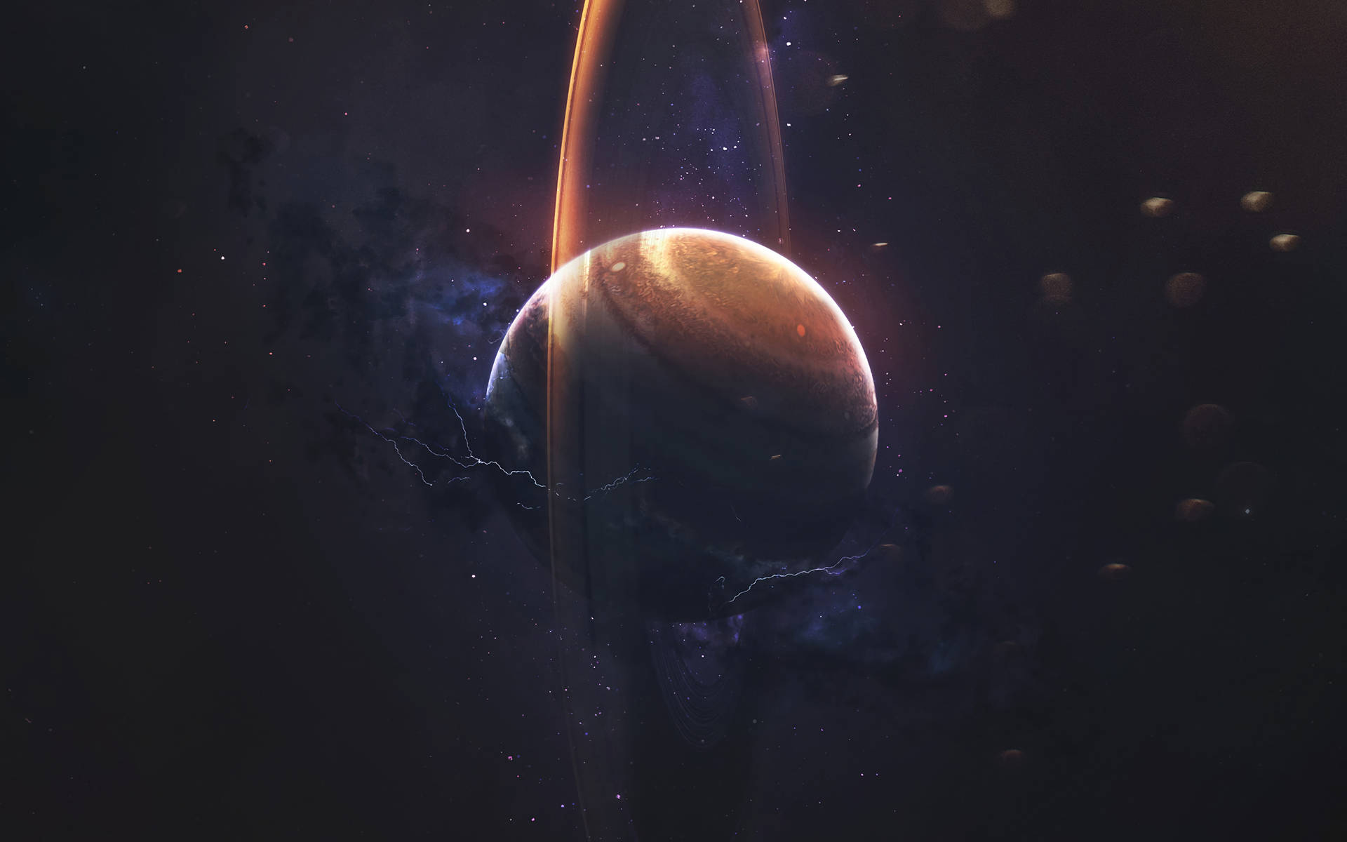 Vertical Planet Saturn