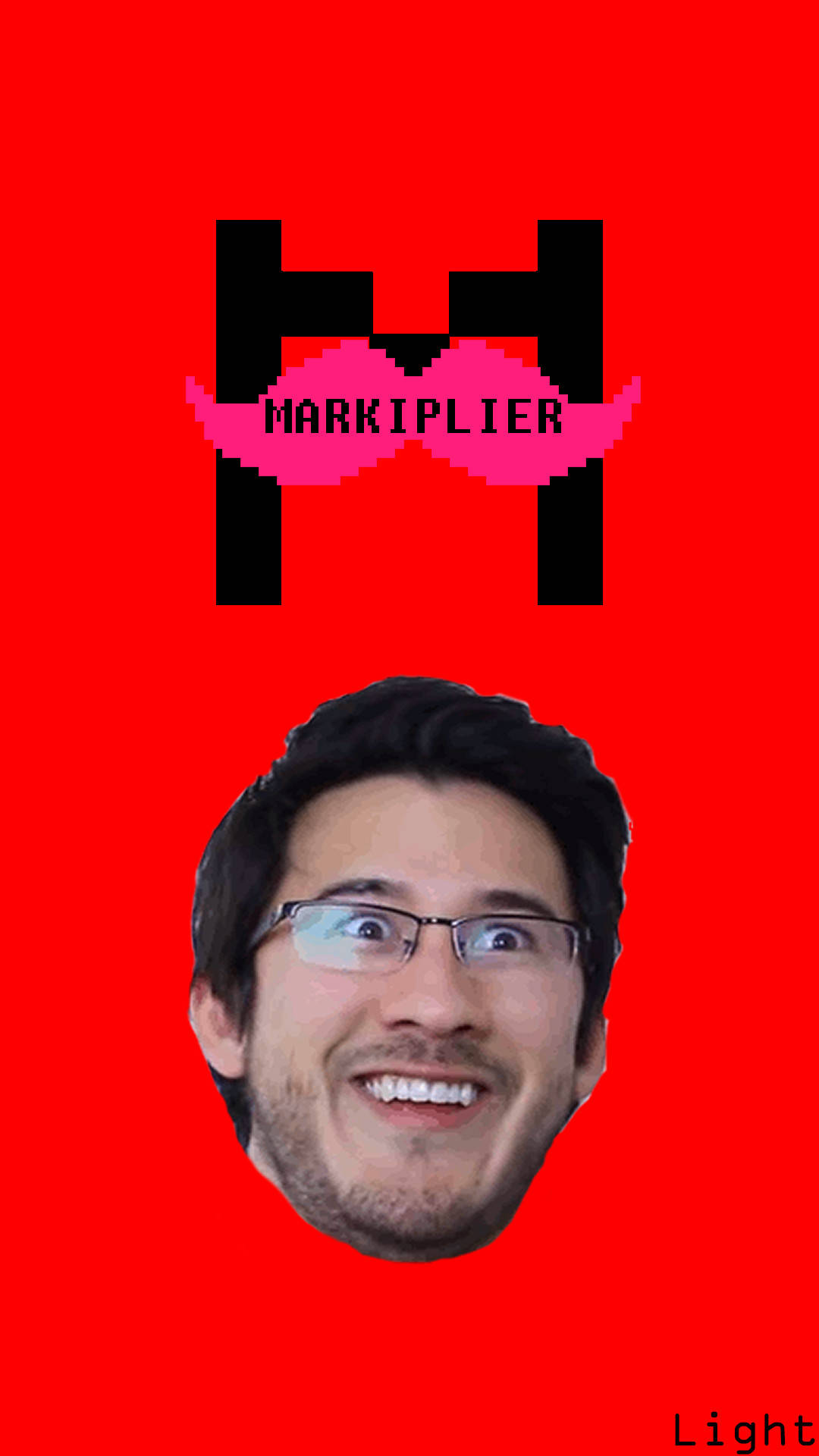 Vertikalesrotes Markiplier-logo Wallpaper