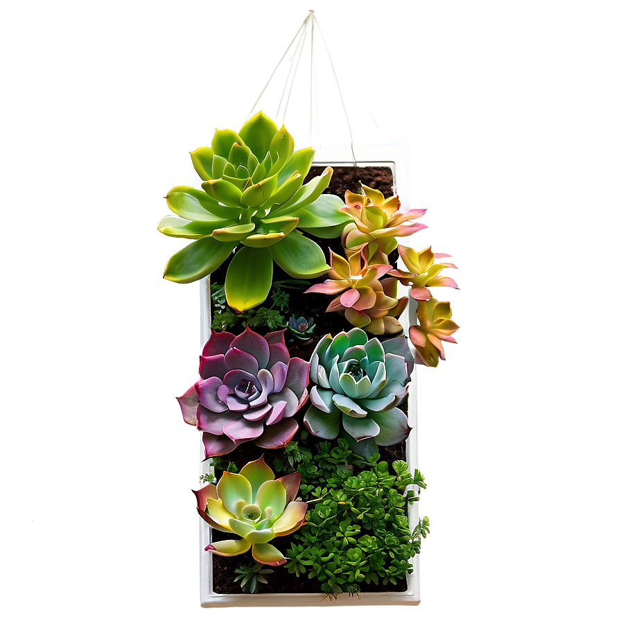 Vertical Succulent Garden Png Ove66 PNG