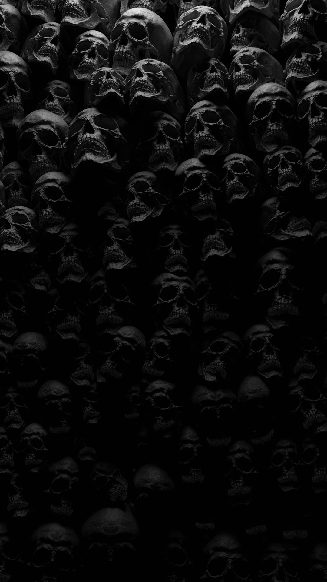 Vertical Tengkorak Skulls Wall Wallpaper