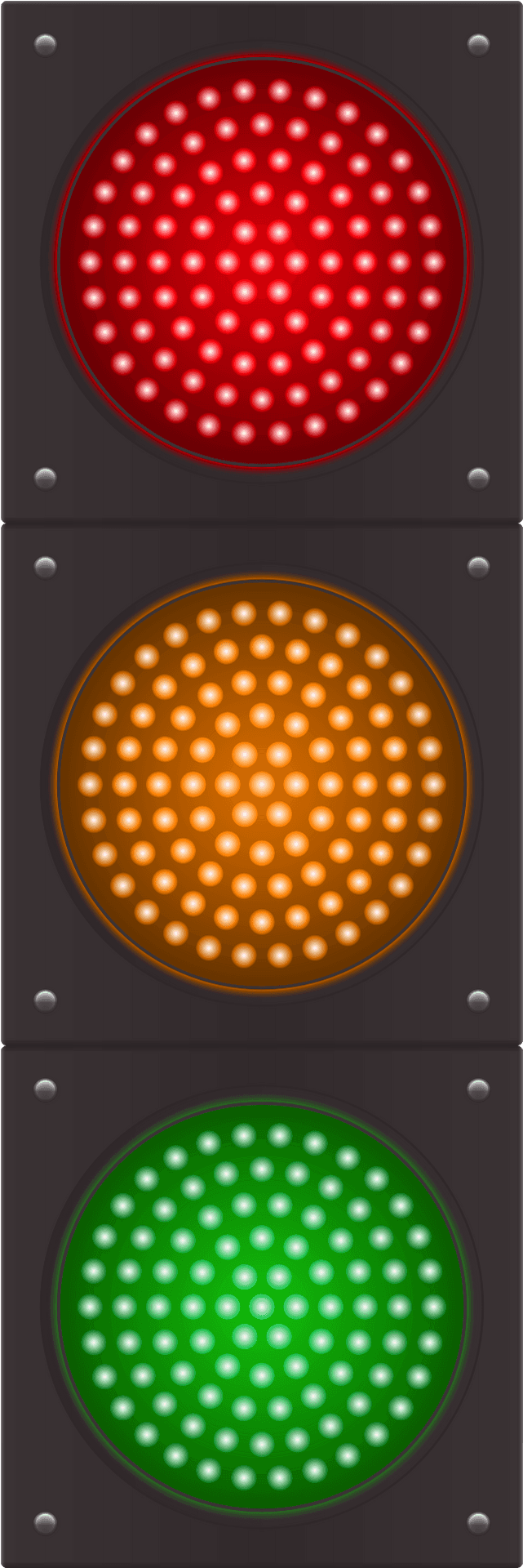 Vertical Traffic Light Illustration PNG
