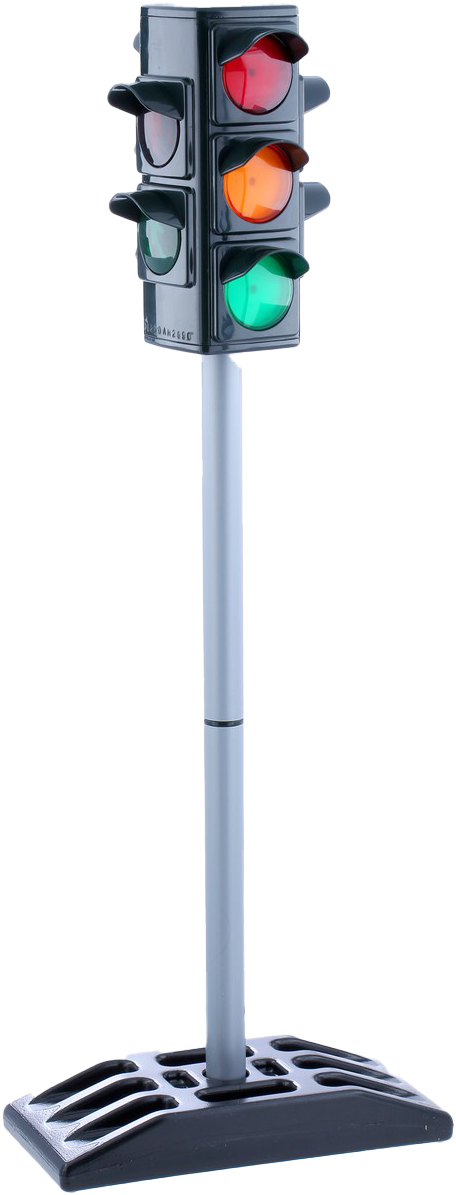 Vertical Traffic Lighton Stand PNG