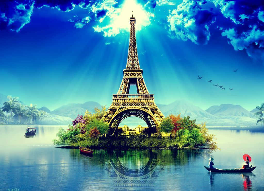 Very Breathtaking View Of The Eiffel Tower Wallpaper