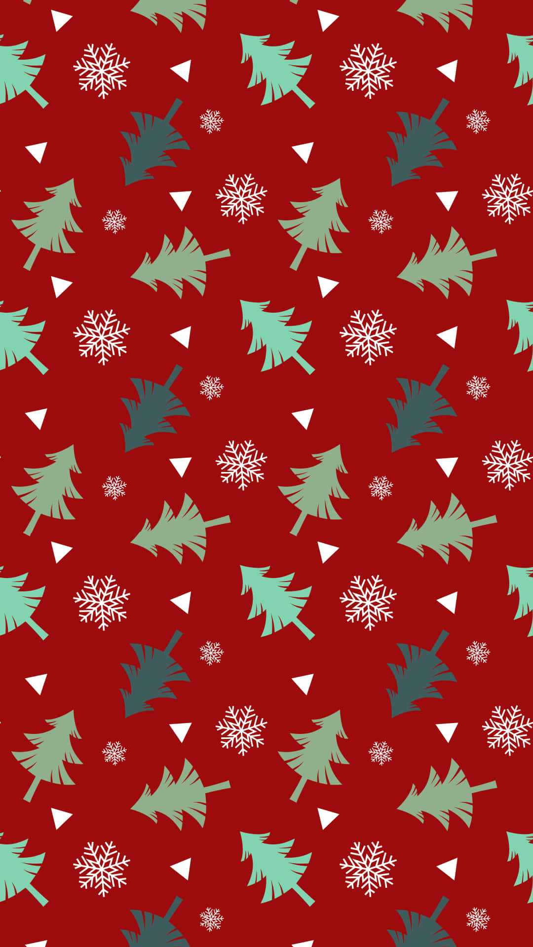 Very Cute Pattern Of Christmas Tree Wallpaper