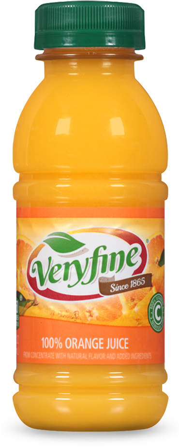 Veryfine Orange Juice Bottle PNG
