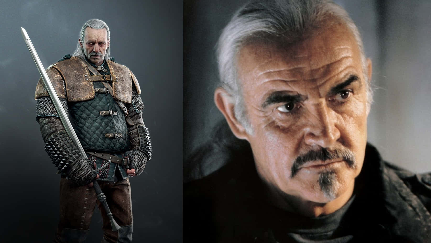 Vesemir Witcher Character Comparison Wallpaper