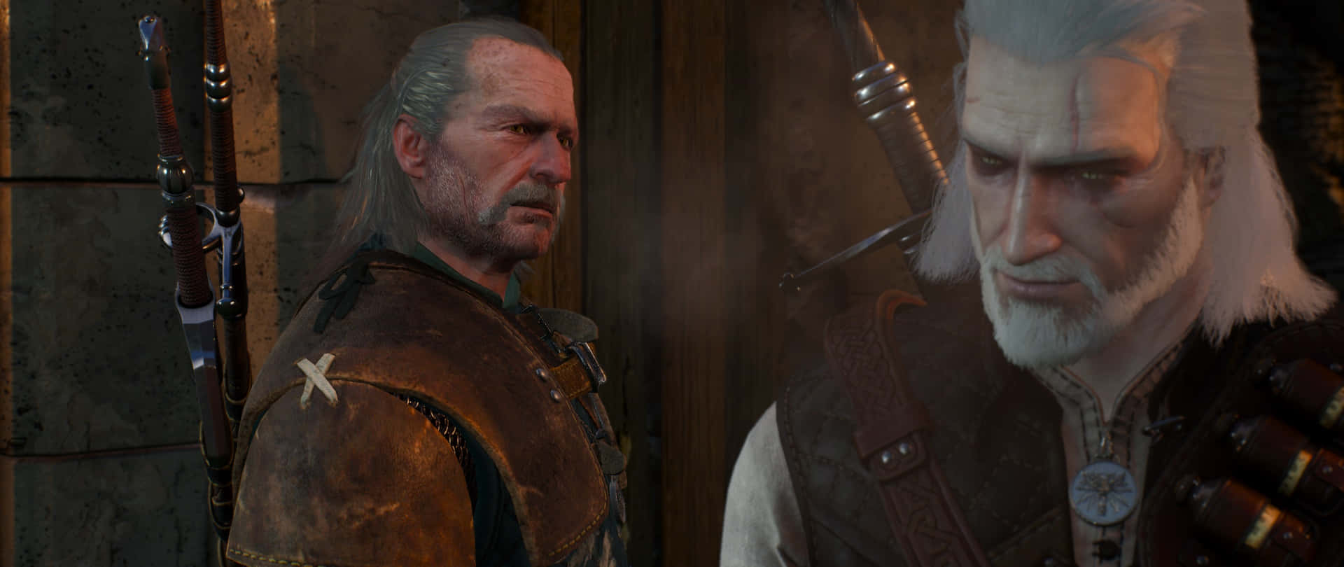 Vesemirand Geraltin The Witcher3 Wallpaper