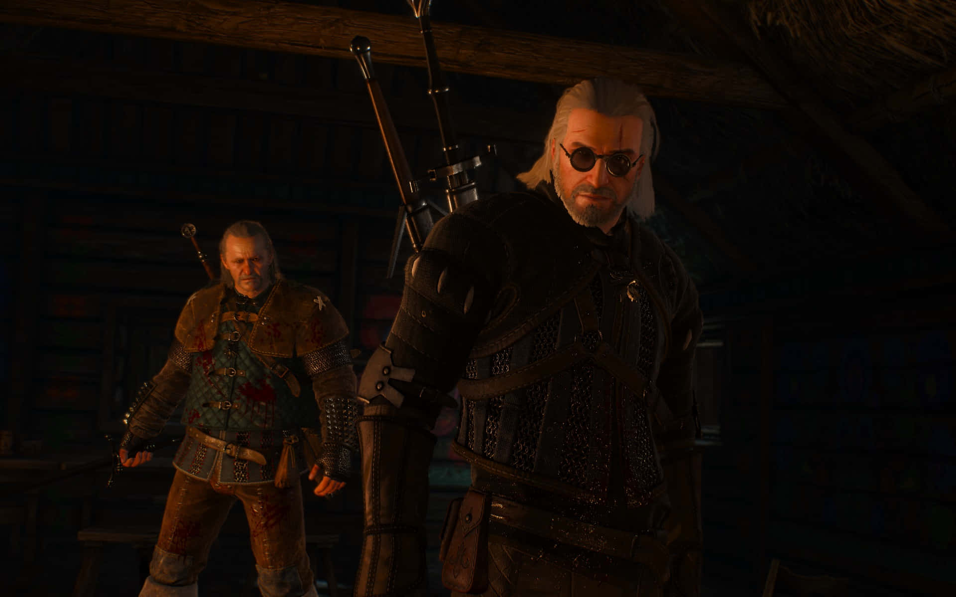 Vesemirand Geraltin The Witcher3 Wallpaper