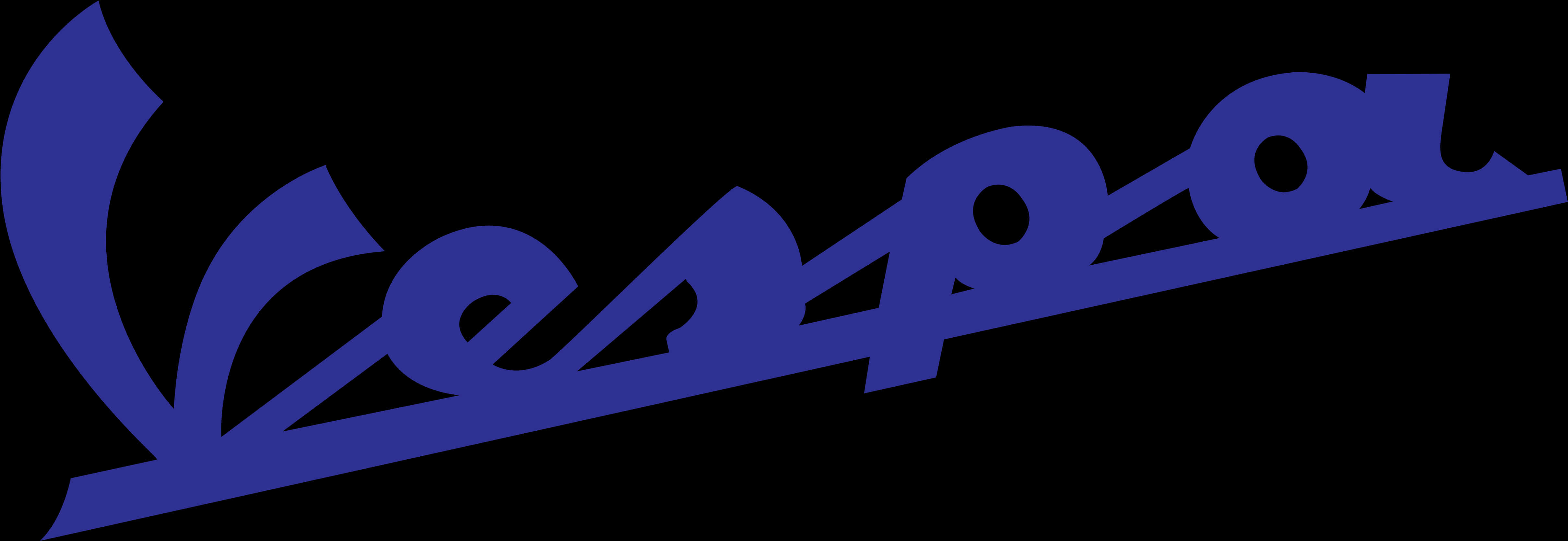 Vespa Logo Blue Background PNG
