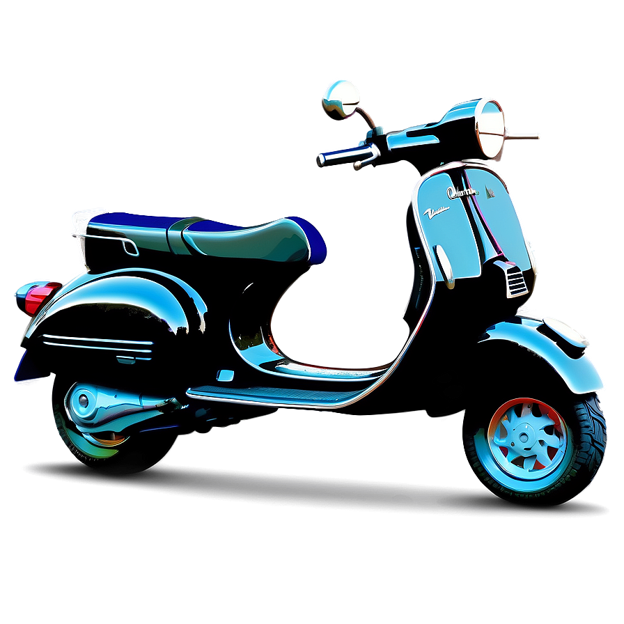 Vespa Scooter Line Art Png 06252024 PNG