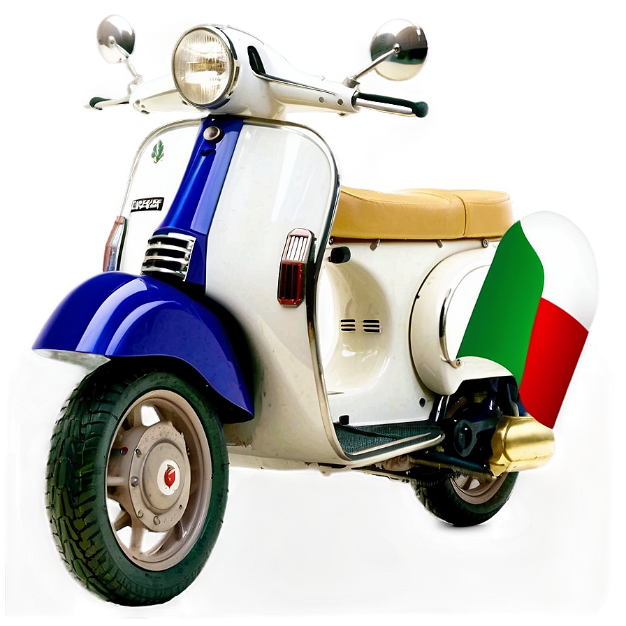 Vespa With Italian Flag Png 06252024 PNG