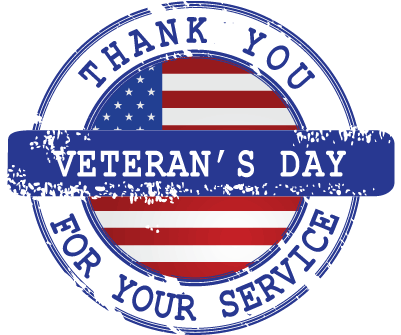 Veterans Day Appreciation Seal PNG