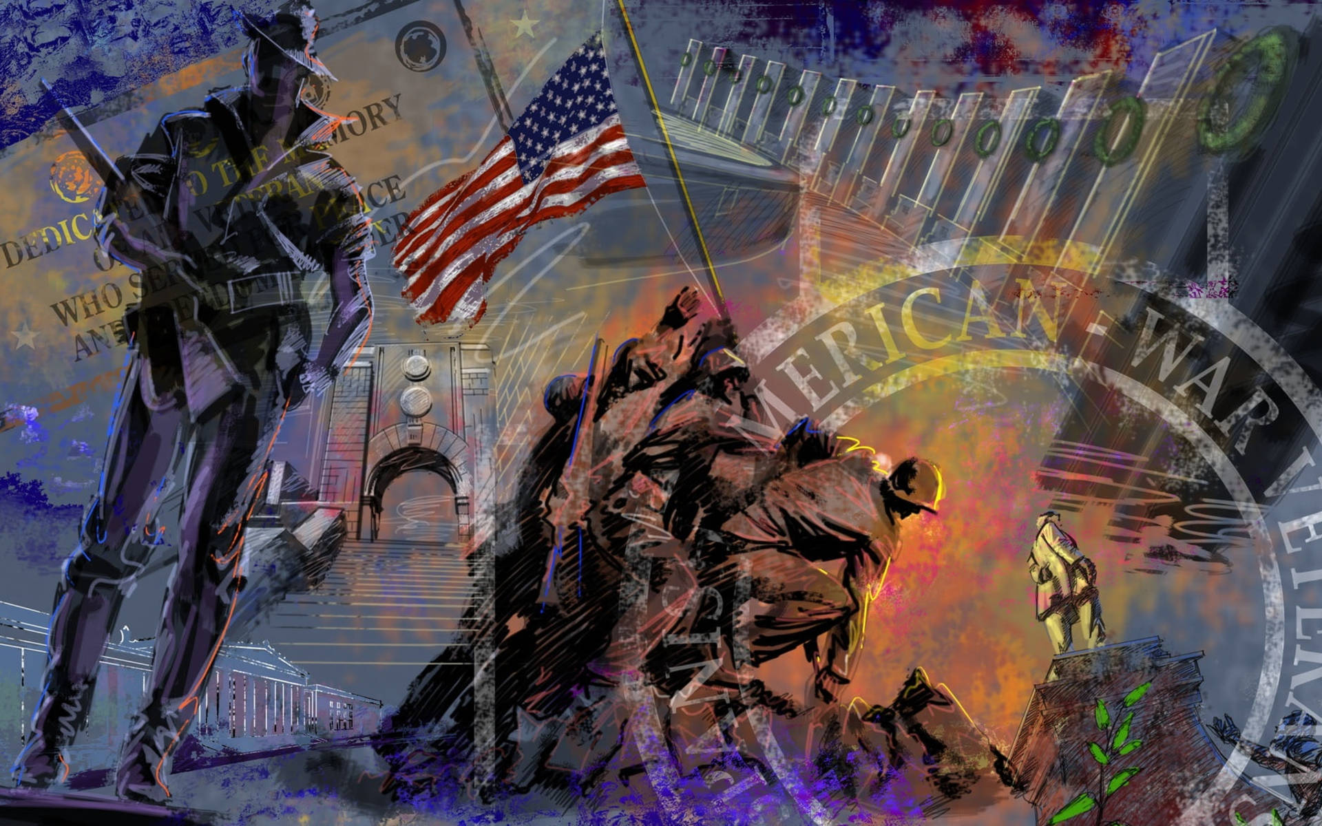 Veterans Day Creative Digital Art Wallpaper
