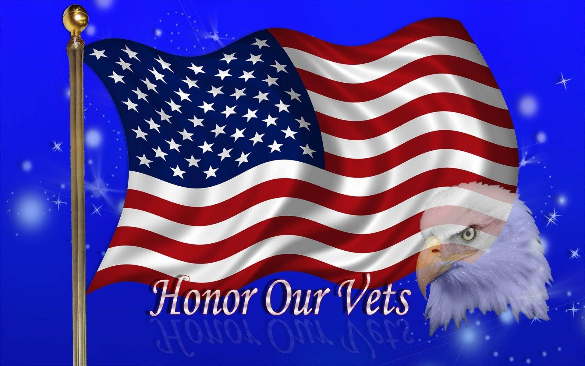 Veterans Day Eagle Wallpaper