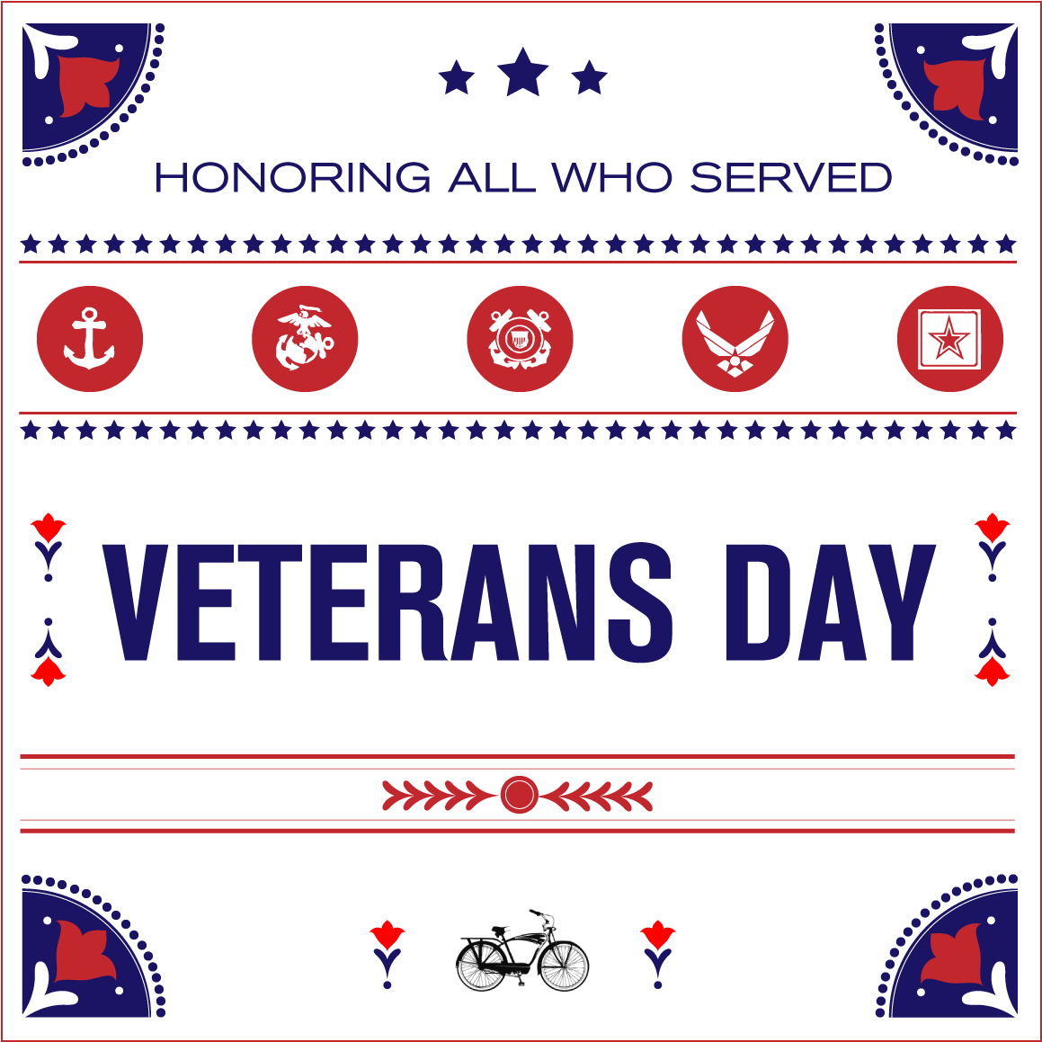 Download Veterans Day Honoring All Who Served Poster | Wallpapers.com