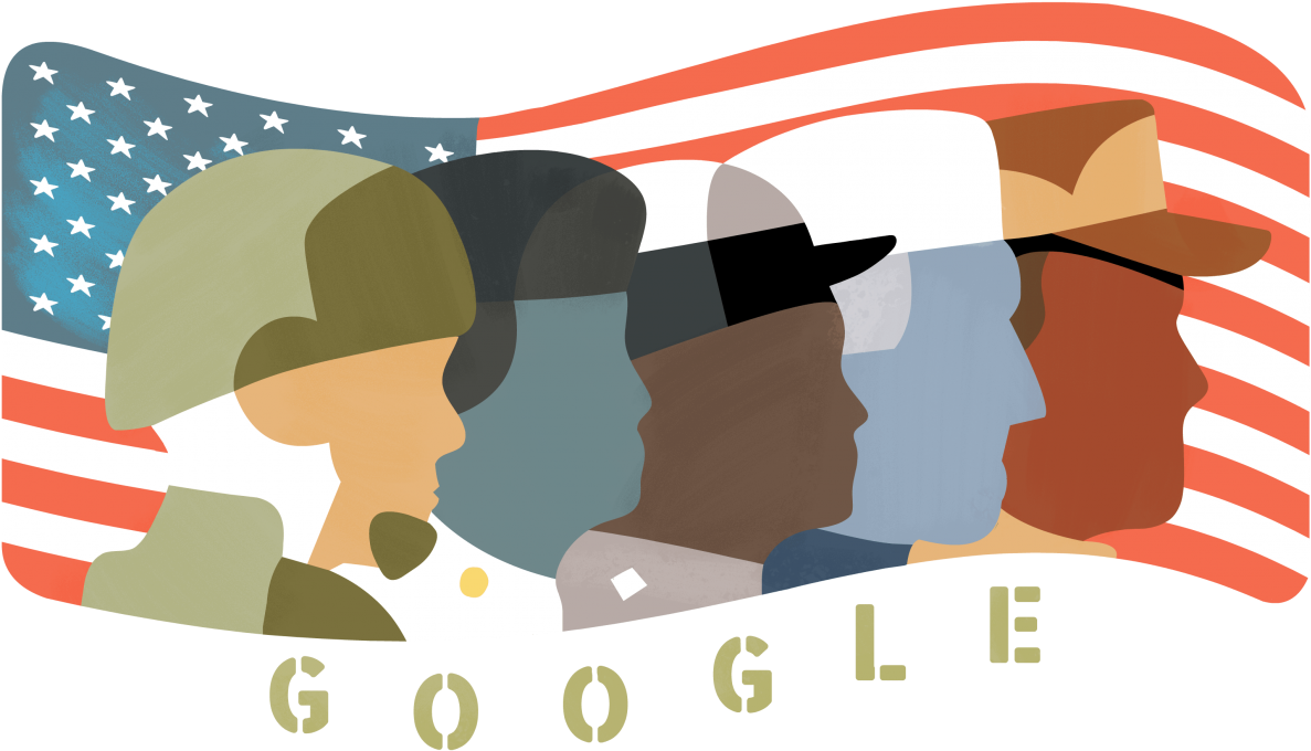 Veterans Day Tribute Google Doodle PNG