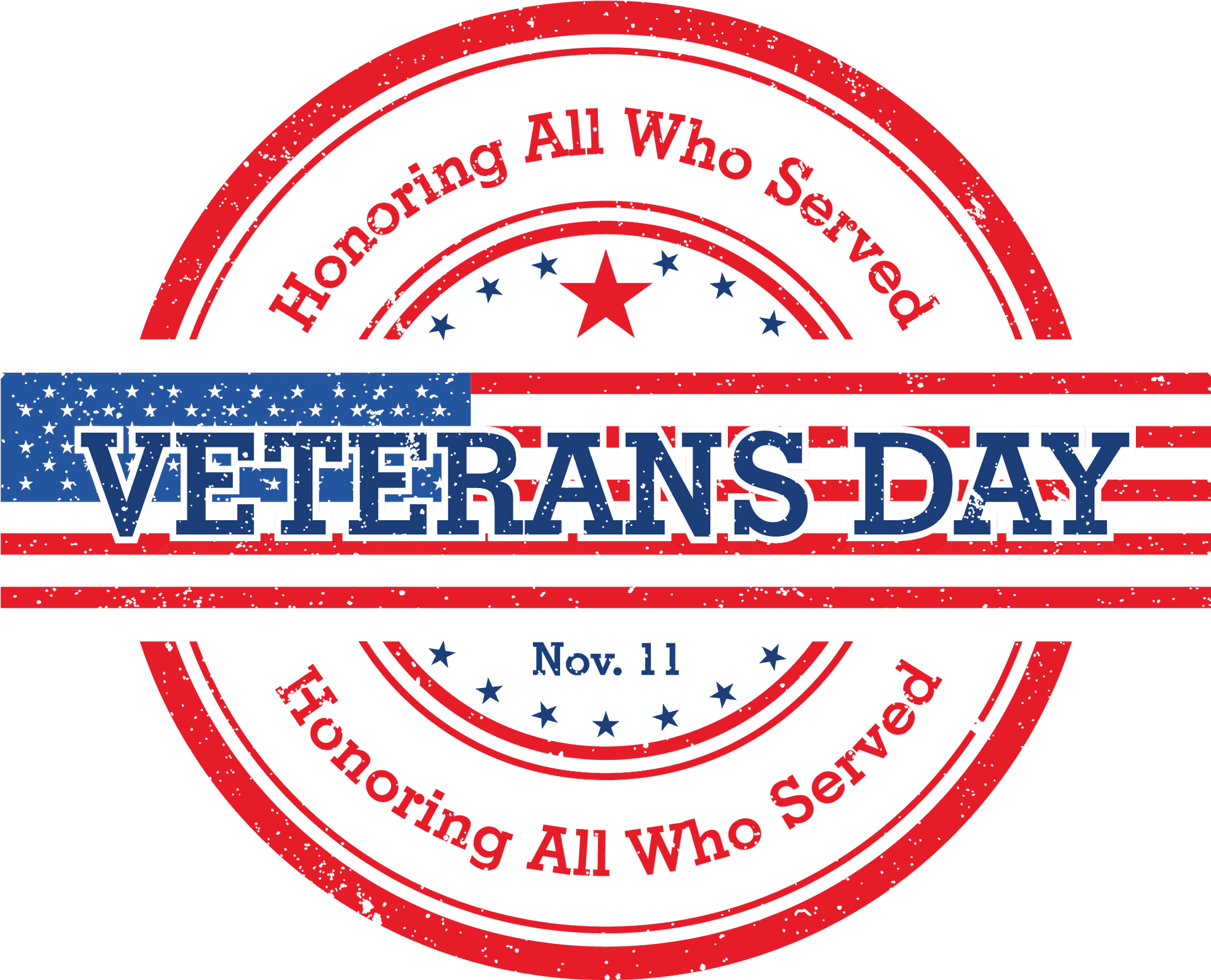 Veterans Day Tribute Graphic PNG