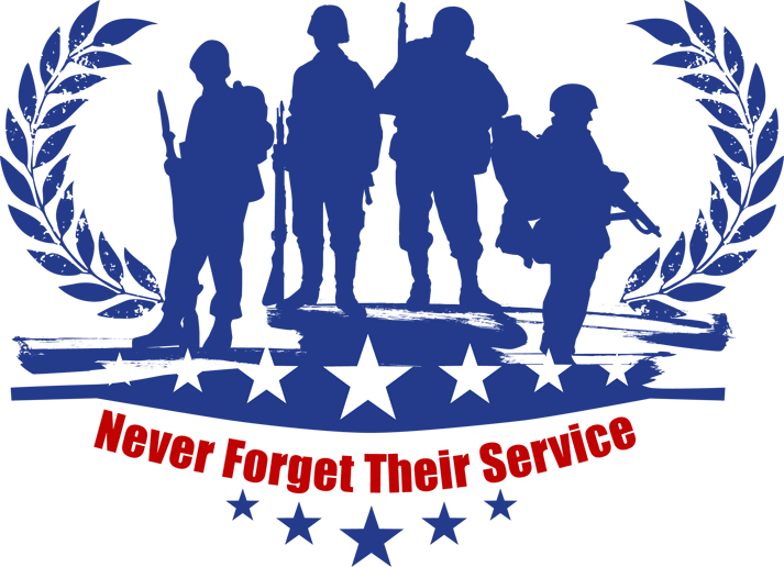 Veterans Day Tribute Silhouette PNG