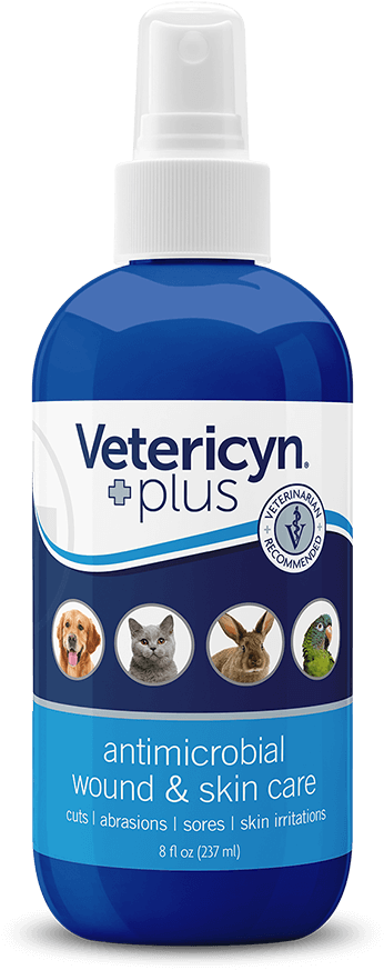 Vetericyn Plus Antimicrobial Wound Skin Care Spray Bottle PNG