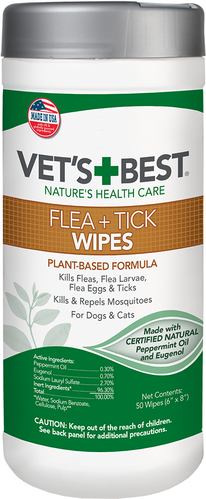 Vets Best Flea Tick Wipes Product PNG