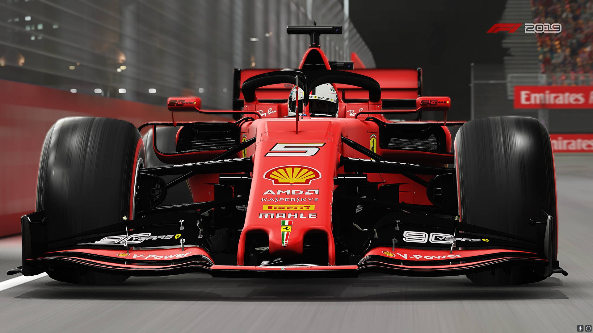 Vettel's#5 Auto In Der Formel 1 2019 Wallpaper