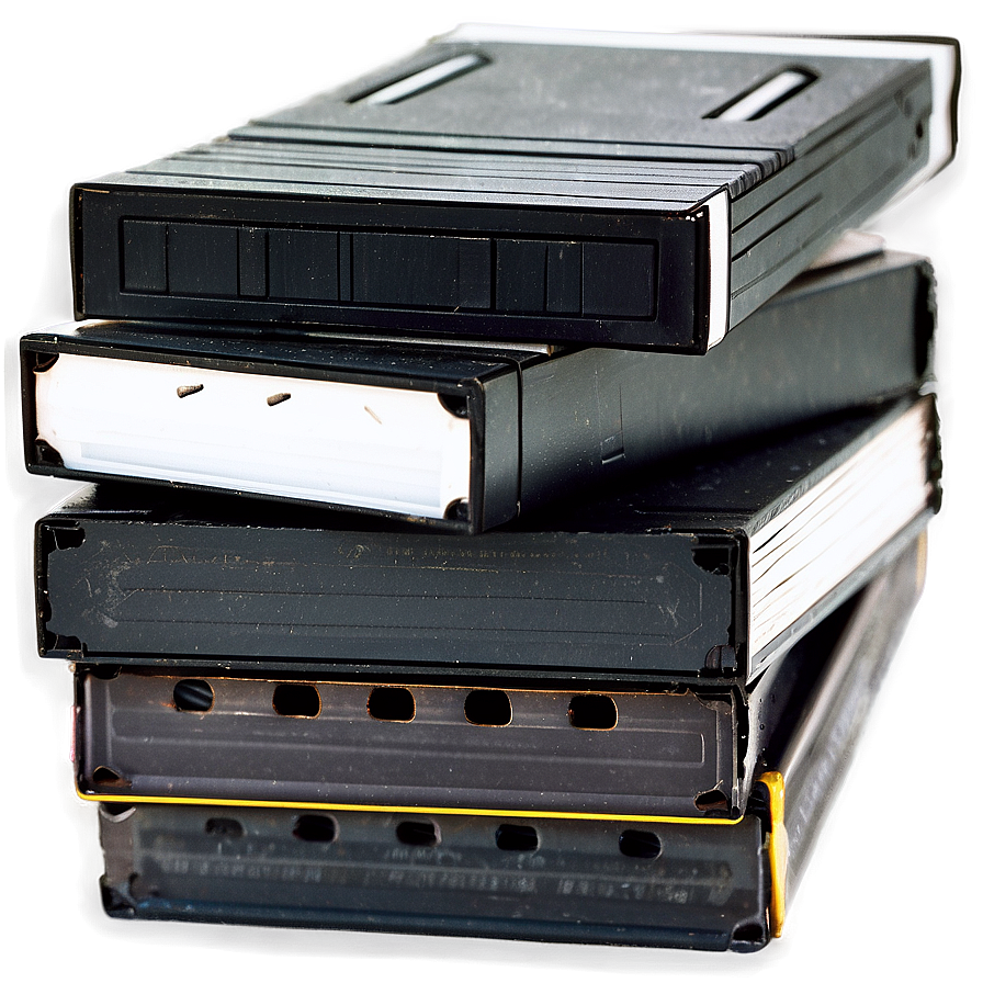 Vhs Tape Stack Png Kfq PNG