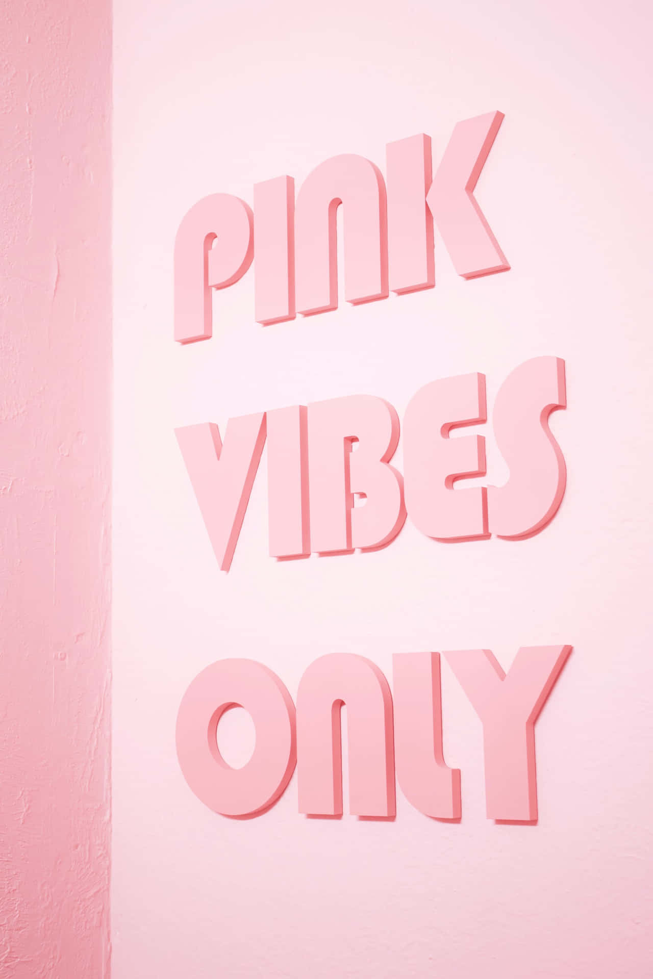 3d Pink Vibes Iphone Wallpaper