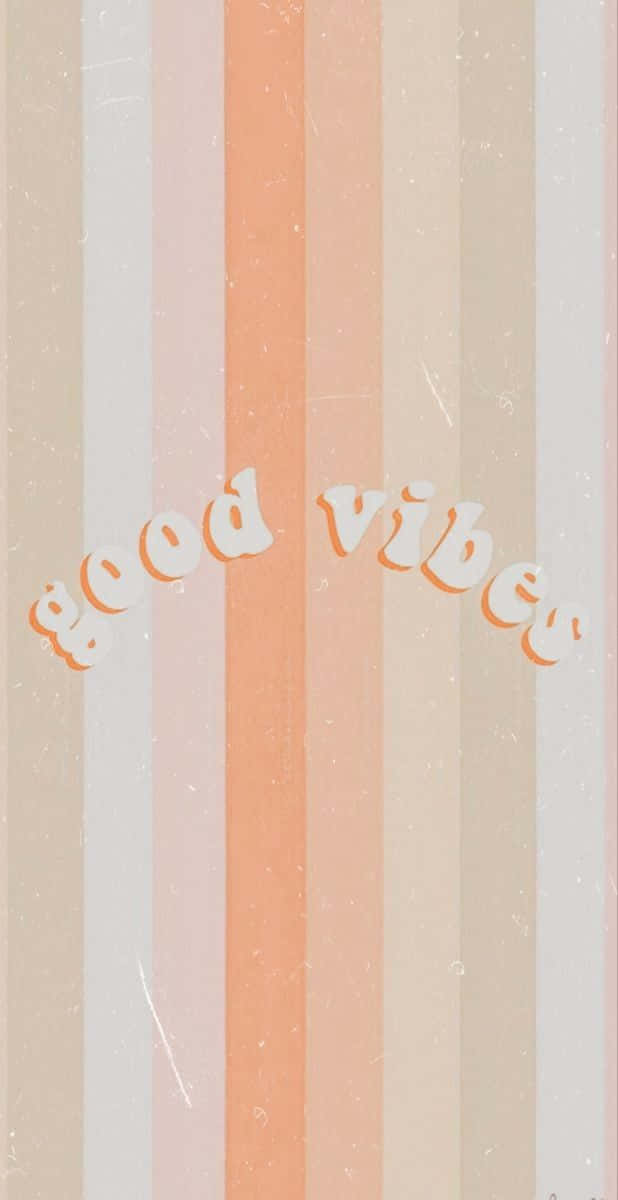 Vertical Pastel Good Vibes iPhone Wallpaper
