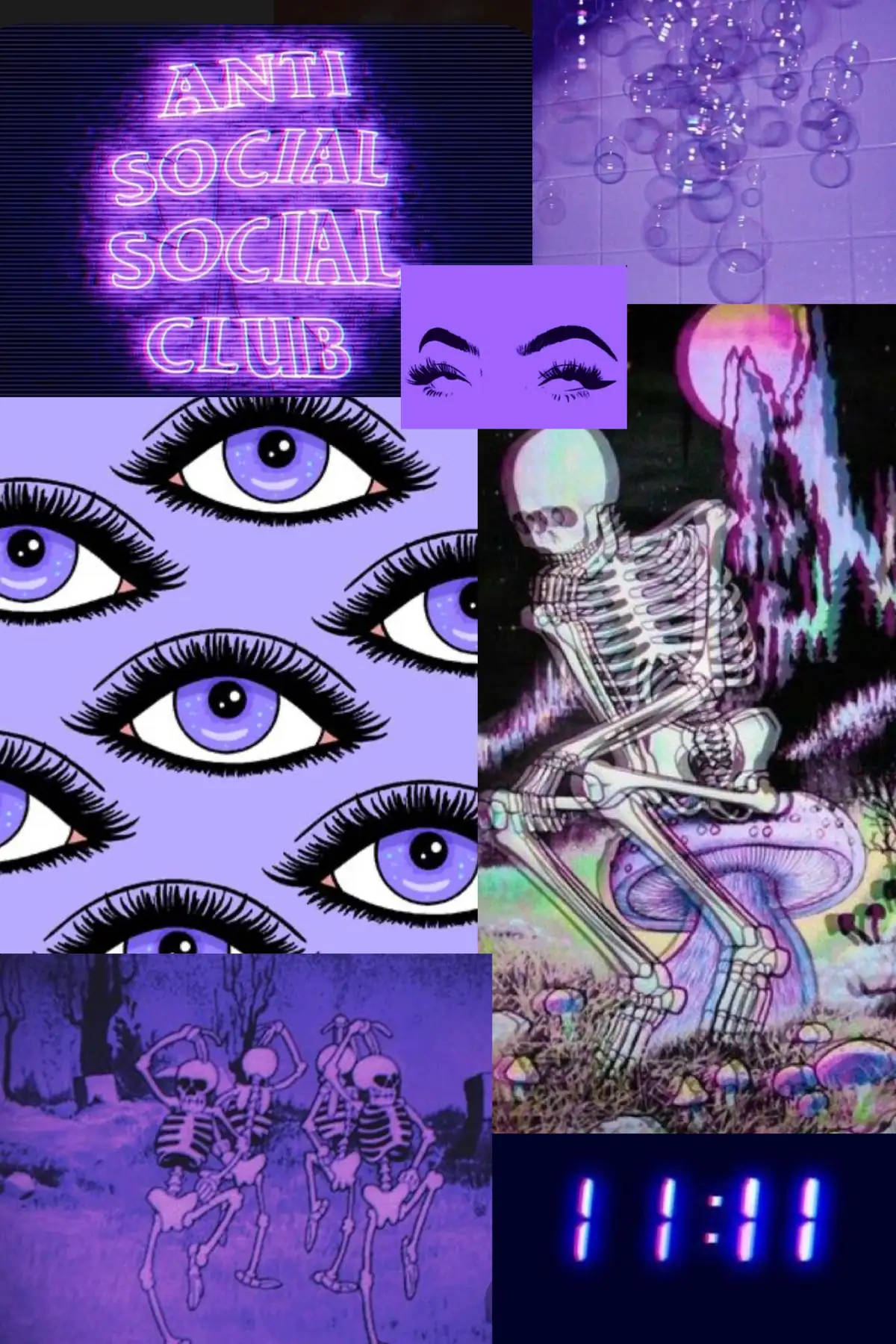 Vibey Neon Emo Collage