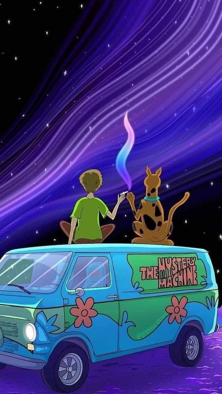 Vibey Scooby Doo Cartoon Wallpaper