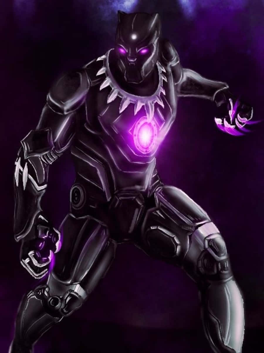 The Vibranium Suit of Marvel's Black Panther Wallpaper