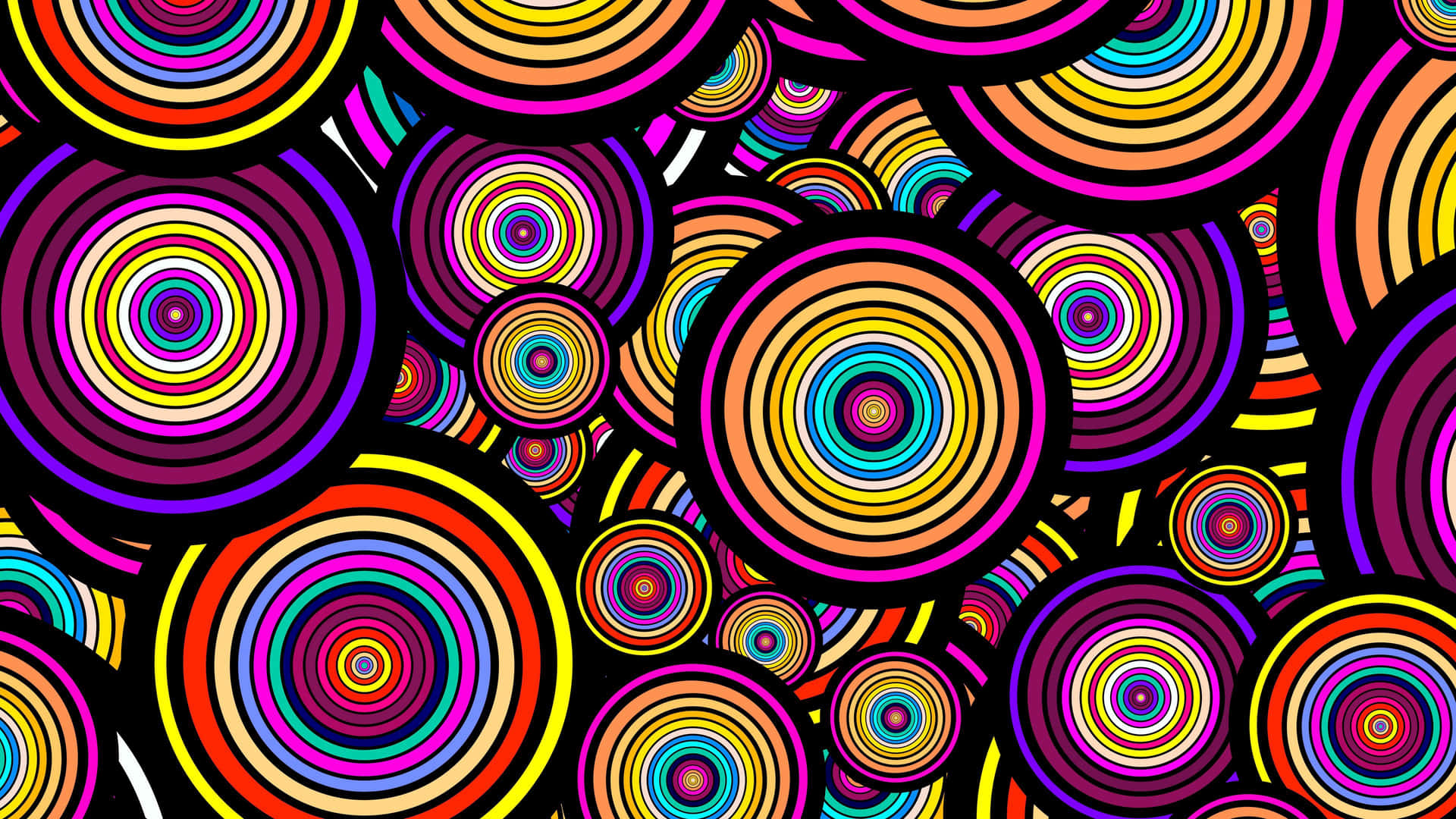 Vibrant_ Abstract_ Circles_ Background Wallpaper