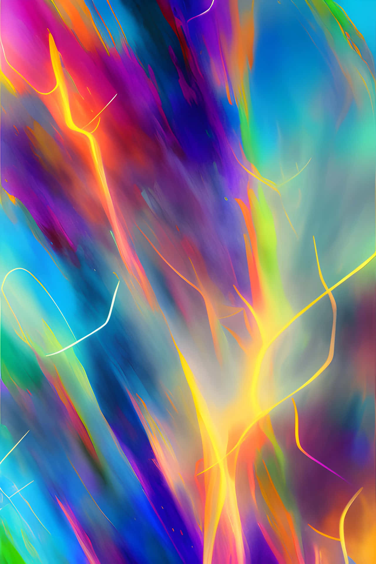 Vibrant_ Abstract_ Energy_ Flow Wallpaper