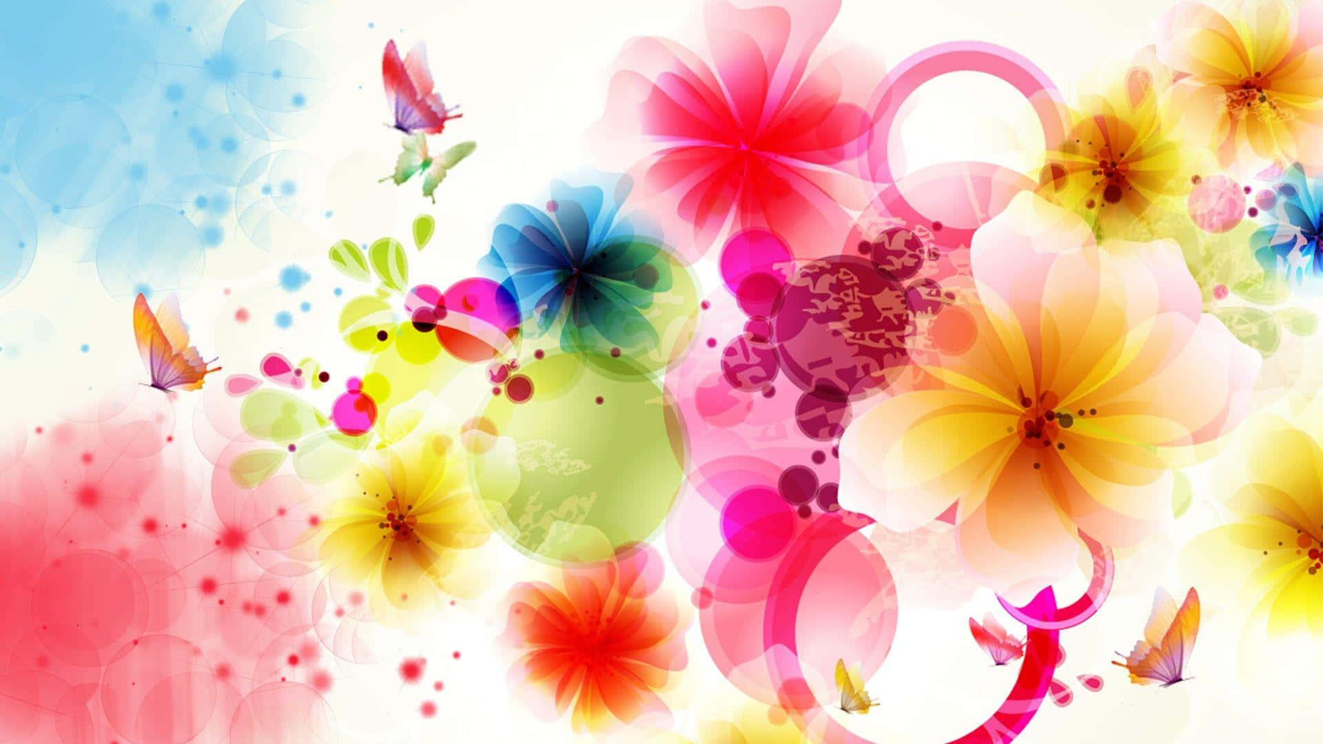 Vibrant_ Abstract_ Floral_ Artwork Wallpaper