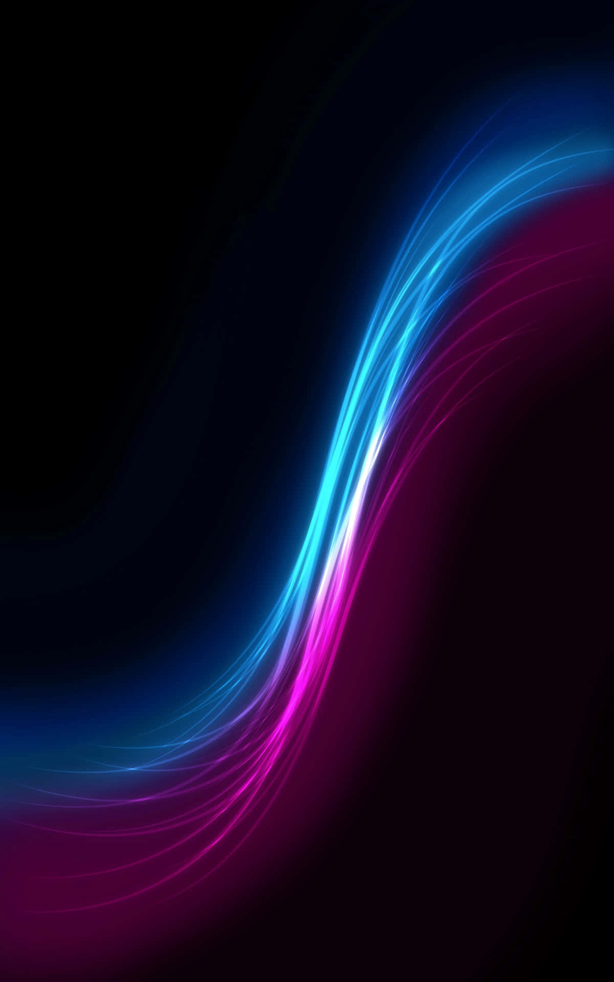 Vibrant Abstract Light Wave Wallpaper