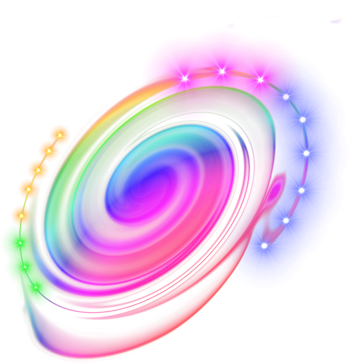 Vibrant Abstract Swirl PNG