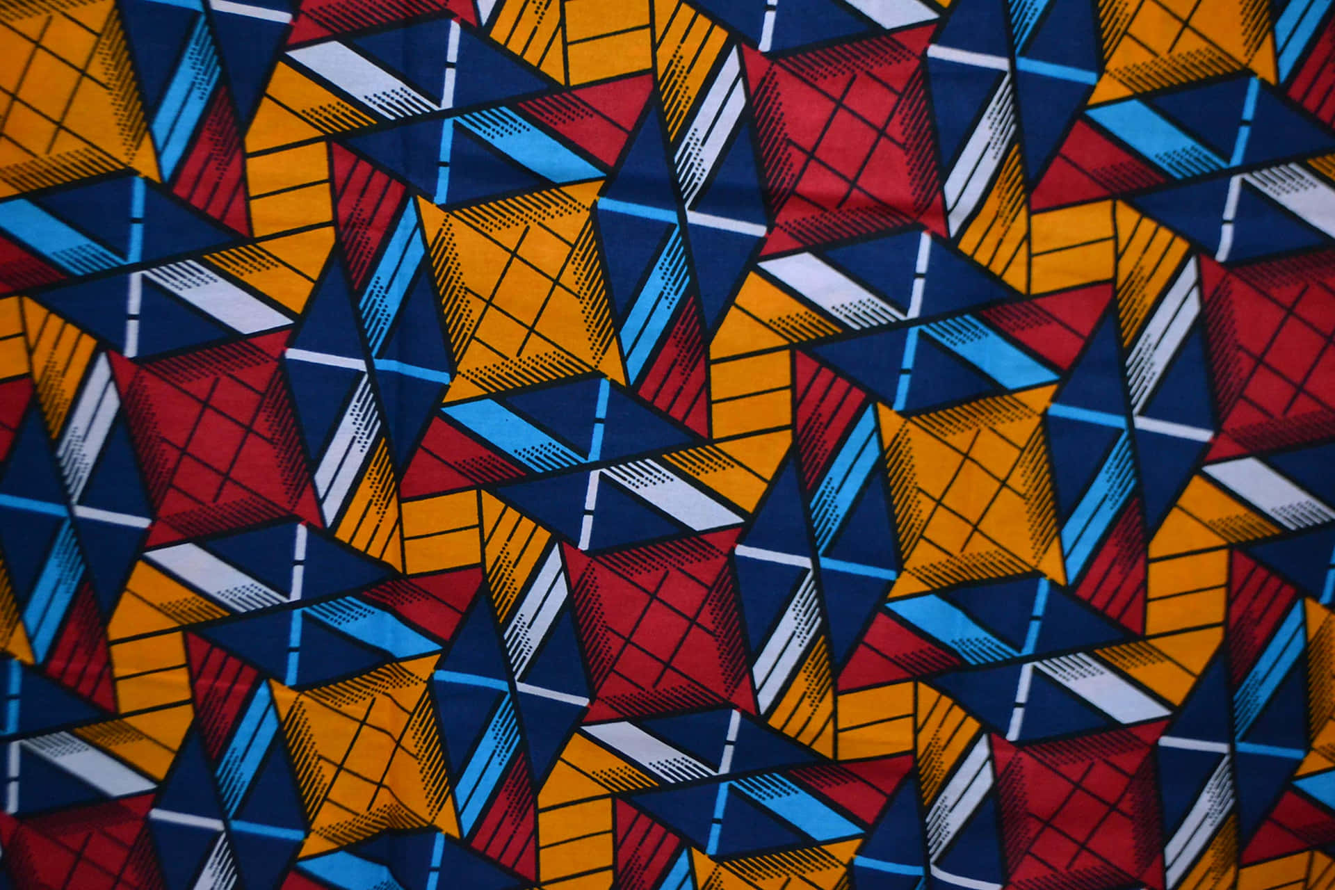 Vibrant African Print Fabric Pattern Wallpaper