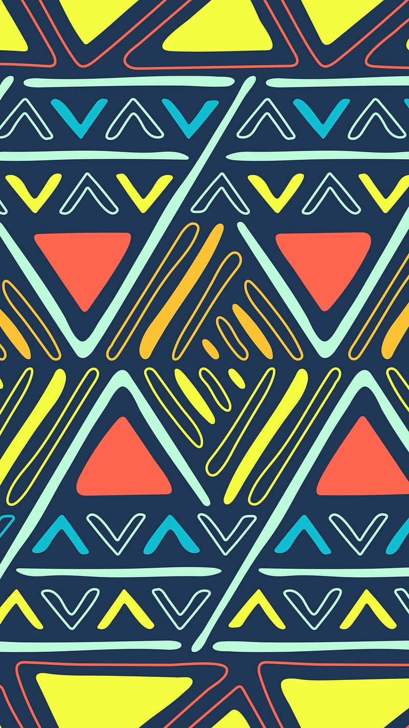 Vibrant African Print Pattern Wallpaper