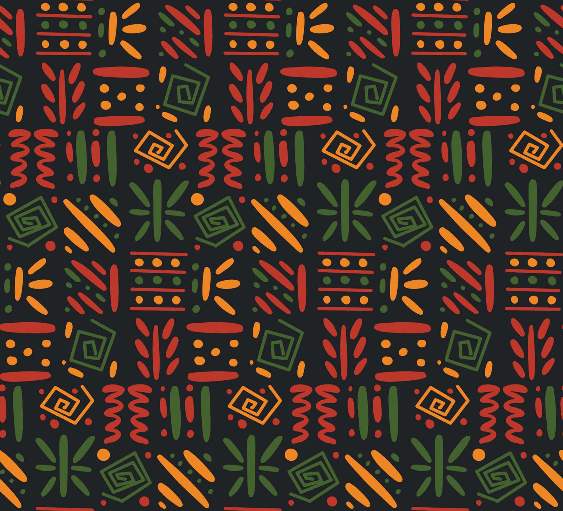 Vibrant African Print Pattern Wallpaper