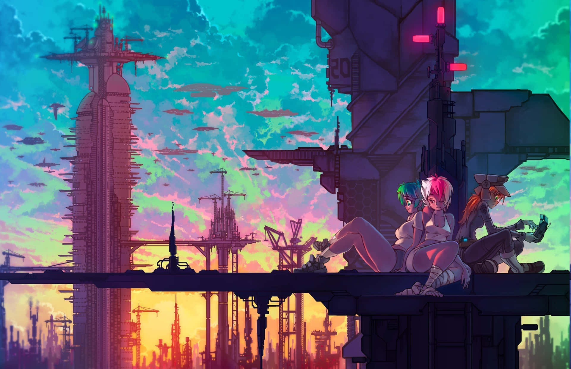 Vibrant And Colorful Fantasy World In Animation