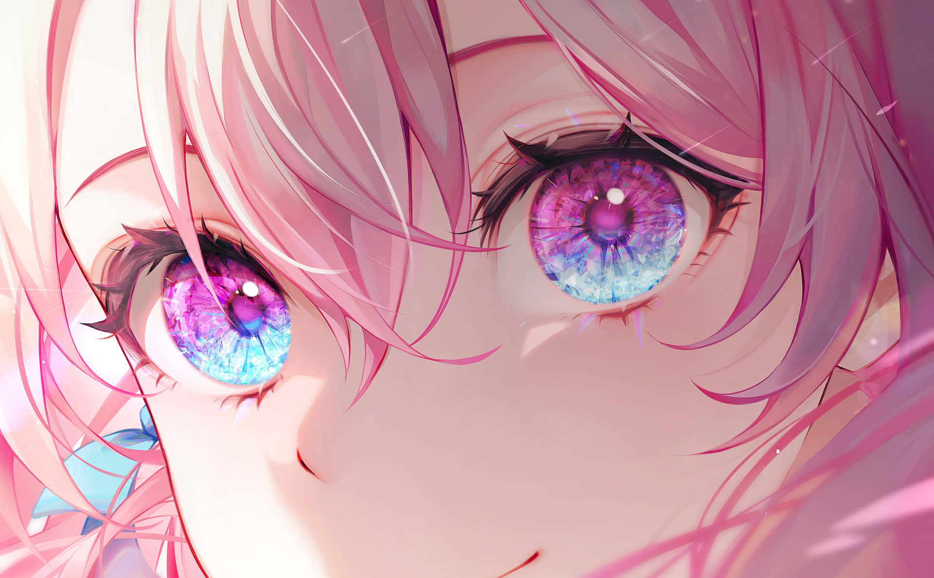 Vibrant Anime Eyes Closeup Wallpaper