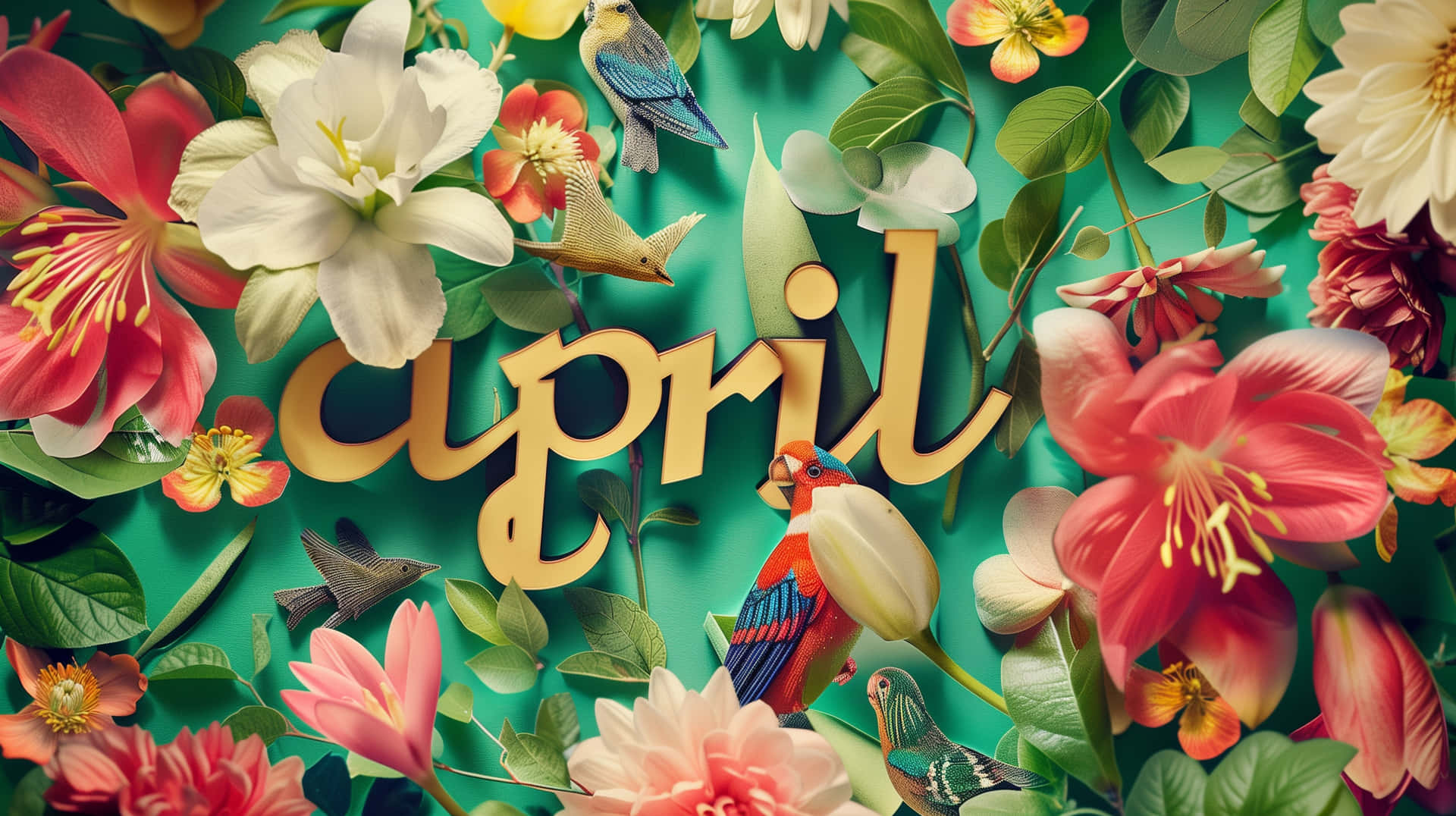 Vibrant April Desktop Background Wallpaper