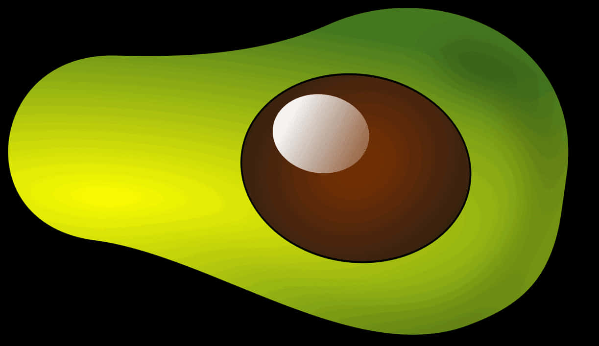 Vibrant Avocado Illustration PNG