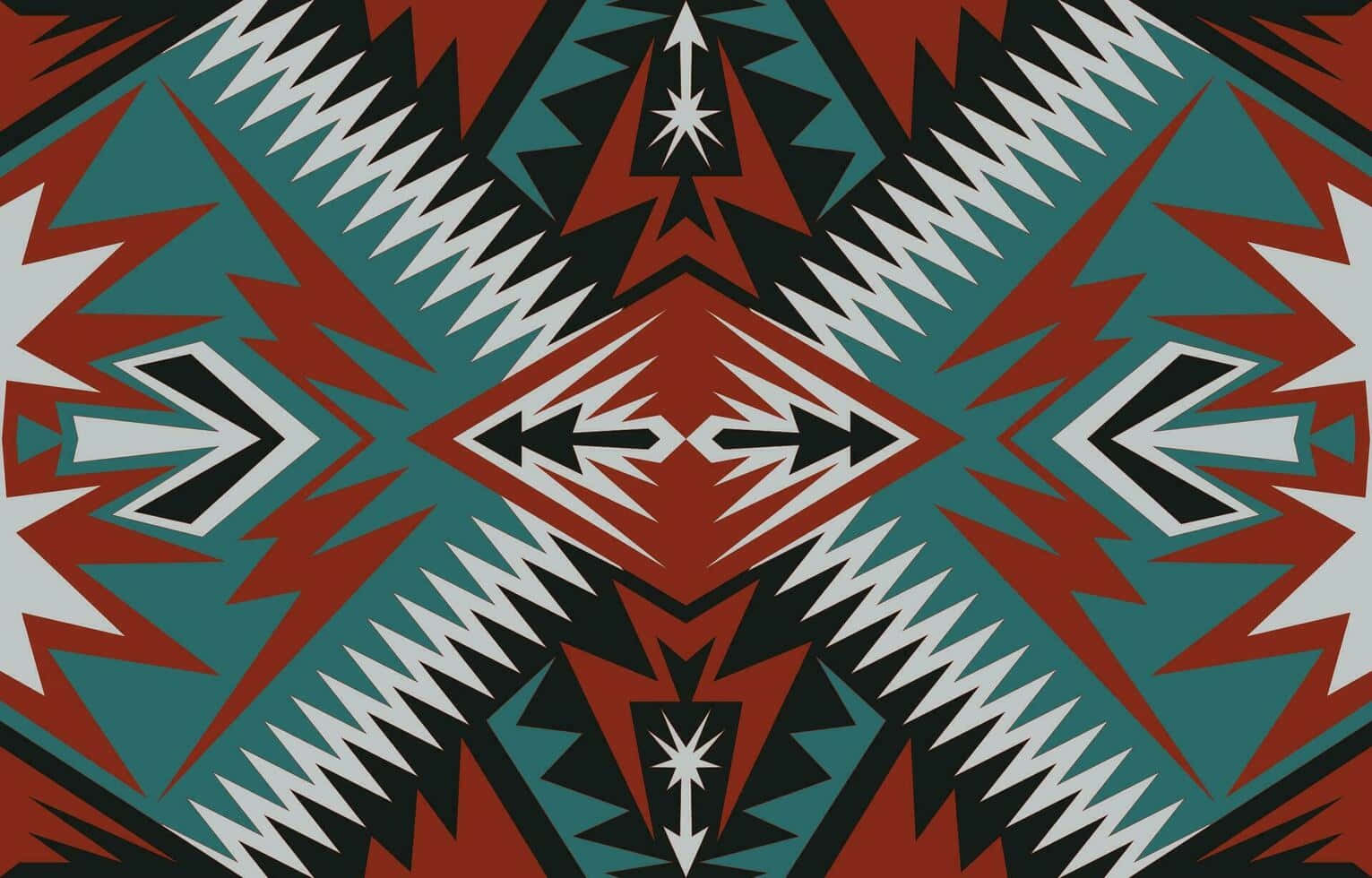 Vibrant Aztec Pattern Design Wallpaper